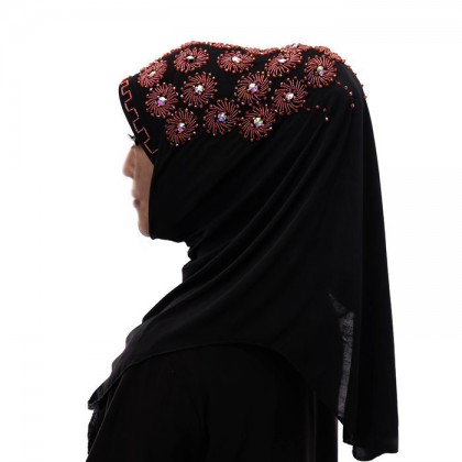 Red Flower Hijab